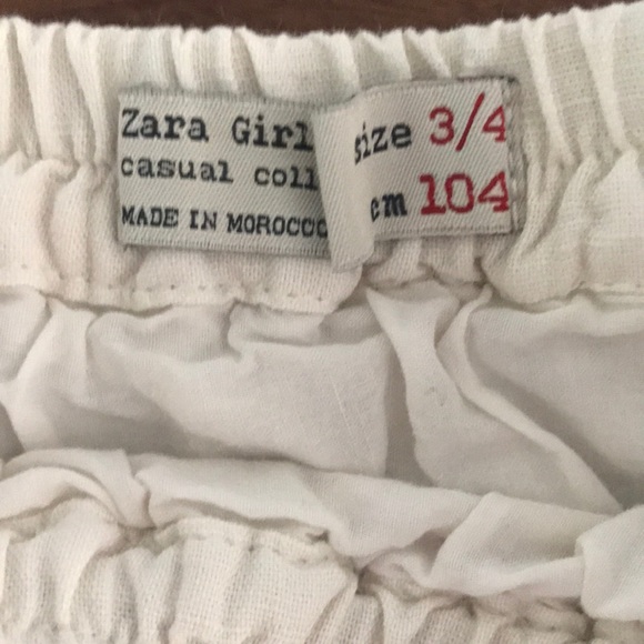 Zara ruffle skirt girls/toddler cream - Picture 2 of 2